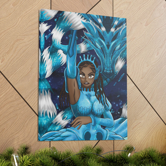 Melanin Water Girl Canvas